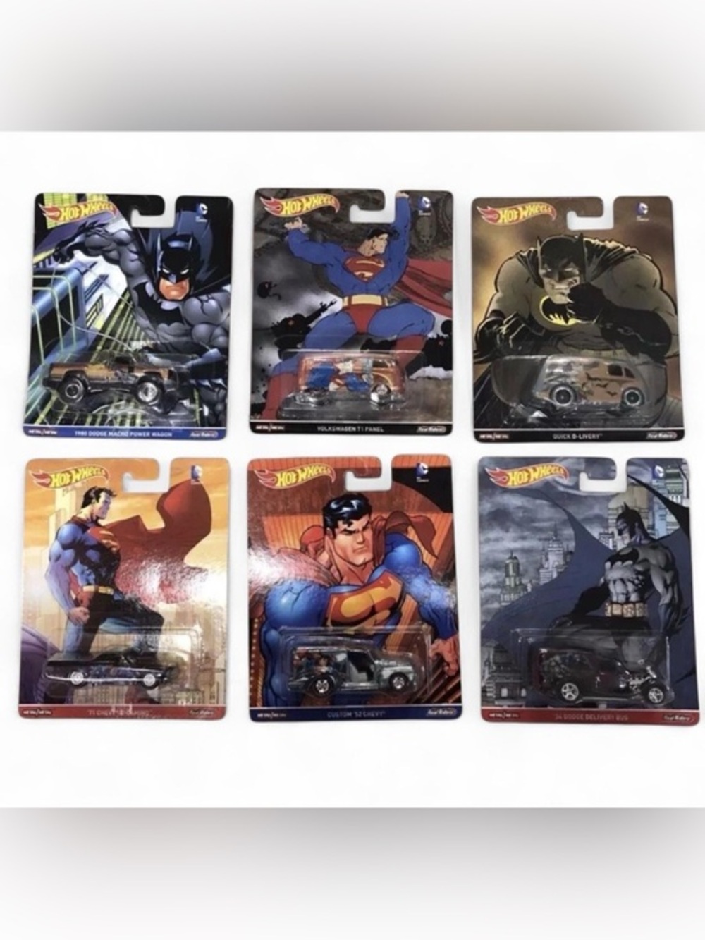 2016 Hot Wheels Real Riders DC 6 Car Set